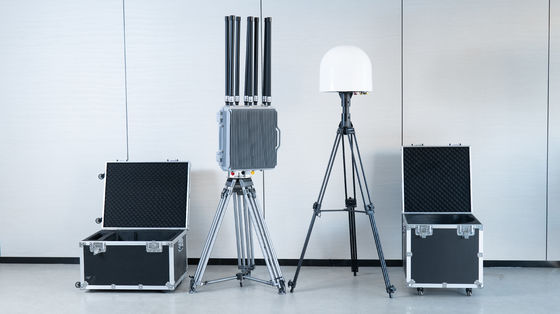 購入 10km 70M-6Ghz ドローン検出とジャマー 統合装置 固定フル周波数ジャマー検出器 2.4G 5.2G 5.8G 2400Mhz 5200Mhz 5800Mhz オンライン製造