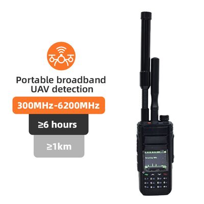 購入 2KMハンドヘルドドローン検出器 300M~6.2GHz 1.5G 2.4G 5.2G 5.8G ポータブルUAV FPV Djiドローン検出システム検出器 オンライン製造