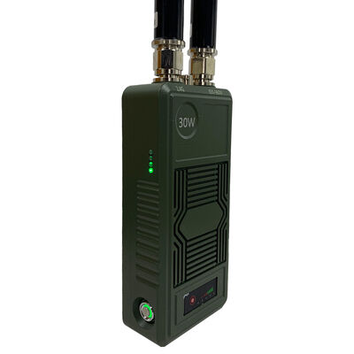 Portable Drone Jammer with High-Efficiency Jamming and Dual-Band Coverage for Anti-Drone Defense