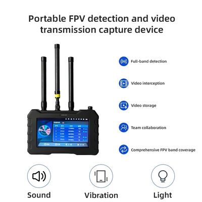 買う 3km ポータブルフル周波数ドローン検出器 70MHz-6.2GHz ディスプレイ FPV RF ビデオ信号 アンチ UAV ウォッチ コラボレーション タッチスクリーン オンライン製造