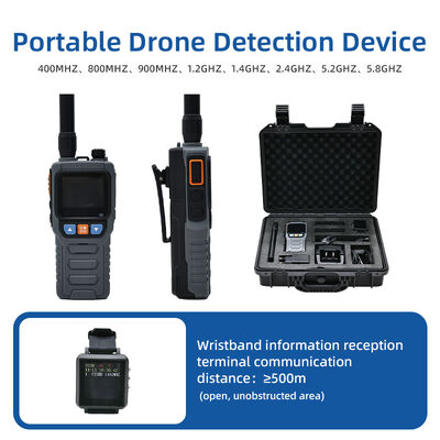 Portable Handheld Drone Detector With Wrist Watch Alert Coordination Device Anti Drone System for UAV Detection