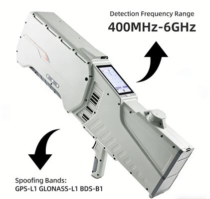 購入 統合ドローン検出方向探知・妨害システム 400MHz-6GHz 3km UAV追跡 ≤10° 精度 GPSナビゲーション スプーフィング IP65 ポータブルカウンタードローン機器 オンライン製造
