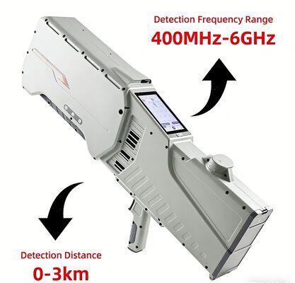 購入 400MHz-6GHz検出、3km通信距離、GPSナビゲーション偽装機能付き携帯型ドローン検出器、ポータブル対ドローン機器 オンライン製造