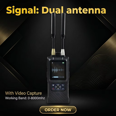 購入 0-8000mhz ハンドヘルドドローン検出器ポータブルデバイス不正ドローン検出強化セキュリティドローン検出アンチドローンシステム オンライン製造