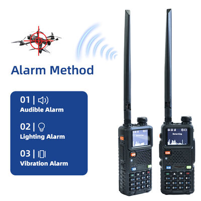 購入 ハンドヘルドドローン検出 2km 範囲 300-6200MHz デュアルモードドローン検出器 超早期警報および監視機能付き 幅広い検出モデル フル周波数帯域をカバー オンライン製造