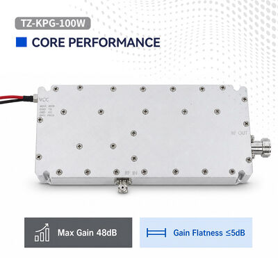 買う 100W 300-2700MHz 高功率RFアンプモジュール 内蔵温度 VSWR & ALC 保護 低高度セキュリティシステム向けブロードバンドカバー オンライン製造