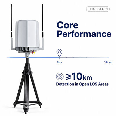 買う LDK-DGA1-01 固定ドローン検出 10KM 70MHz-6GHz 屋外低高度 UAV モニタリングおよび方向探知デバイス オンライン製造
