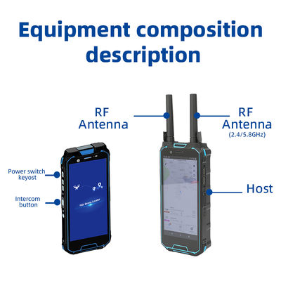 Portable Drone Detector with 8000mAh Battery, Compact Size (185mm*80mm*33mm), and CRPC 2.0 Technology for UAV Detection