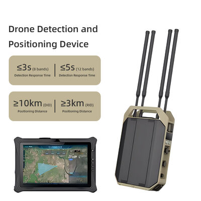 Full-Band 70MHz–6.2GHz Drone Detected, DID≥10km，RID≥3km Positioning Range | FPV Video Capture, ≤3s Detection Response, ≥6h Battery Life for Alaram System